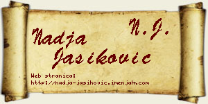 Nadja Jasiković vizit kartica